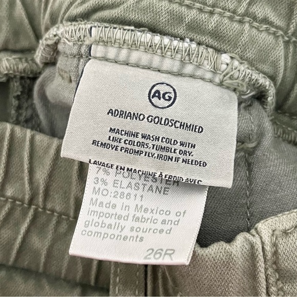 NWT Ag Adriano Goldschmied Women's Caden Jogger Trouser Pants in Green Size 26 - Picture 15 of 16